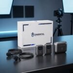 Dual Wireless Clip-On Lavalier Microphone System with Charging Case – Black - Image 2